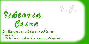 viktoria csire business card