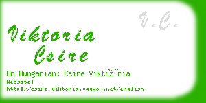 viktoria csire business card